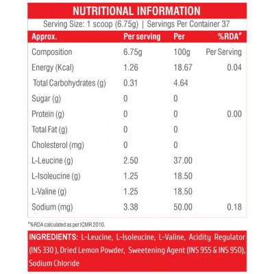 HealthXP Prime BCAA ( 37 Servings ) 250 gm HealthXP Prime BCAA ( 37 Servings ) 250 gm