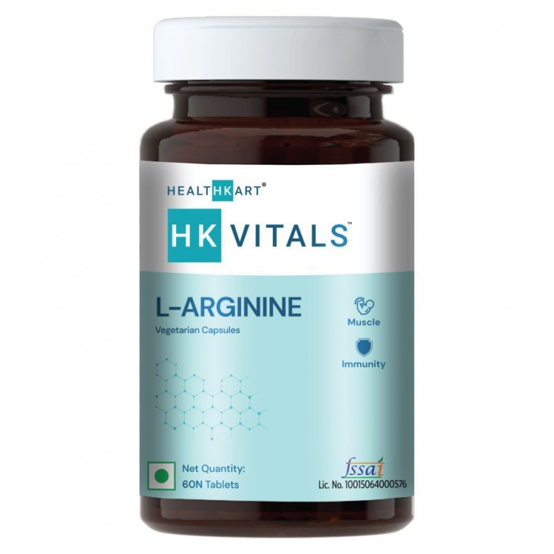 Healthkart HK-Vitals L Arginine (pre-workout capsules) -500mg , 60 capsules