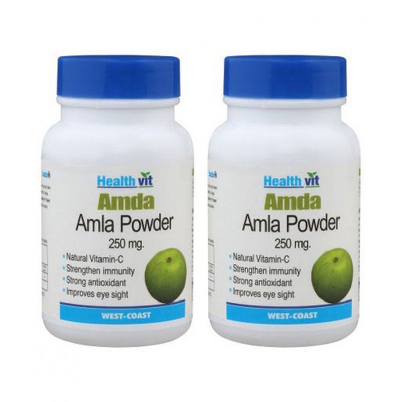 Healthvit Amda Amla Powder 250mg 60 Capsules - Pack Of 5