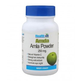 Healthvit Amda Amla Powder 250mg 60 Capsules - Pack of 2