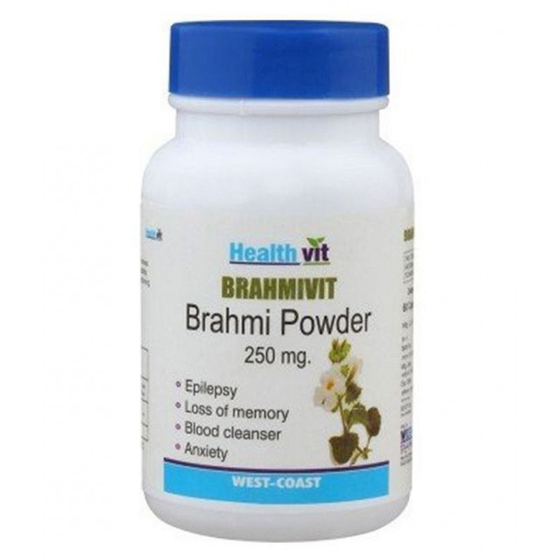 Healthvit Bramhivit Bramhi Powder 250Mg 60 Capsules