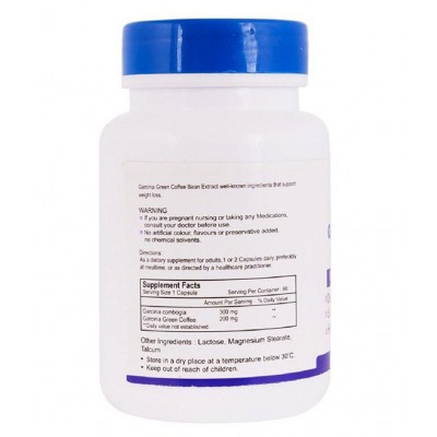 Healthvit Garcinia Cambogia + Green Coffee 500mg Extract 60 Capsules