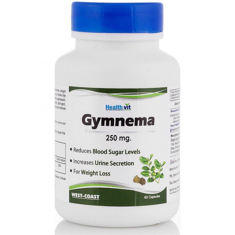 Healthvit Gymnema Powder 250 mg 60 Capsules