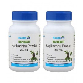 Healthvit Kapikavit Kapikachu Powder 250mg 60 Capsules - -Pack of 2