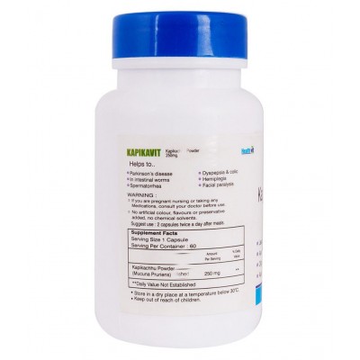 Healthvit Kapikavit Kapikachu Powder 250mg 60 Capsules Healthvit Kapikavit Kapikachu Powder 250mg 60 Capsules
