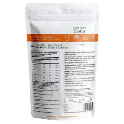 HealthyHey Organic Plant-based Biotin from Sesbania Extract 100gram Powder 10 mg HealthyHey Organic Plant-based Biotin from Sesbania Extract 100gram Powder 10 mg