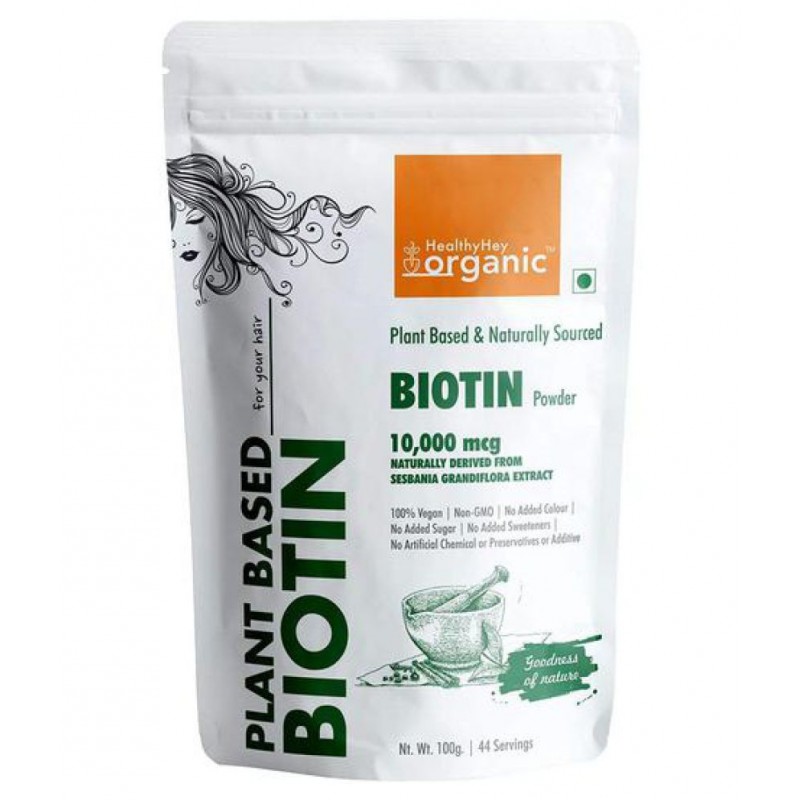 HealthyHey Organic Plant-based Biotin from Sesbania Extract 100gram Powder 10 mg HealthyHey Organic Plant-based Biotin from Sesbania Extract 100gram Powder 10 mg