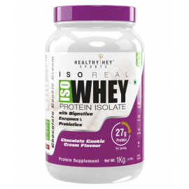 HealthyHey Sports ISO Whey Protein - ISOReal with DigeZyme 1 kg Powder