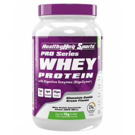 HealthyHey Sports Whey Protein Concentrate with DigeZyme 1 kg Powder