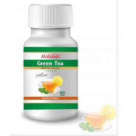 Helisinki Herbal Green Tea 60 Tablets 450 mg Lemon