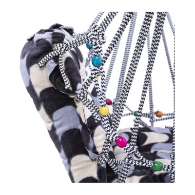 Hemito Multicolor Comfortable Cotton Baby Swing for Kids/Babies up to 15KG with safety belt