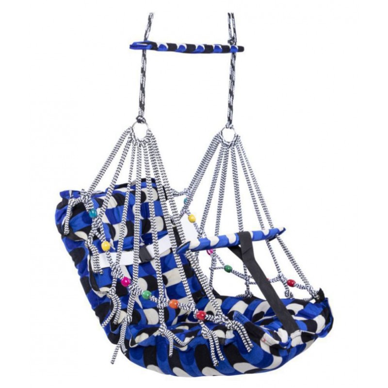 Hemito Multicolor Comfortable Cotton Baby Swing for Kids/Babies up to 15KG with safety belt