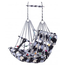 Hemito Multicolor Comfortable Cotton Baby Swing for Kids/Babies up to 15KG with safety belt