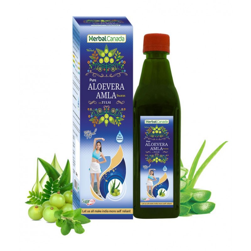 Herbal Canada Aloevera Amla Ras Liquid 500 ml Pack Of 1