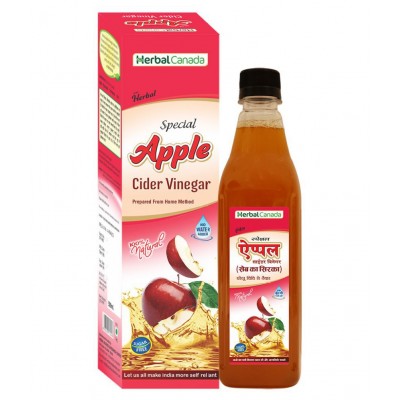Herbal Canada Apple Cider Vinegar 500 ml Fruit Pack of 2