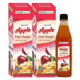 Herbal Canada Apple Cider Vinegar 500 ml Fruit Pack of 2