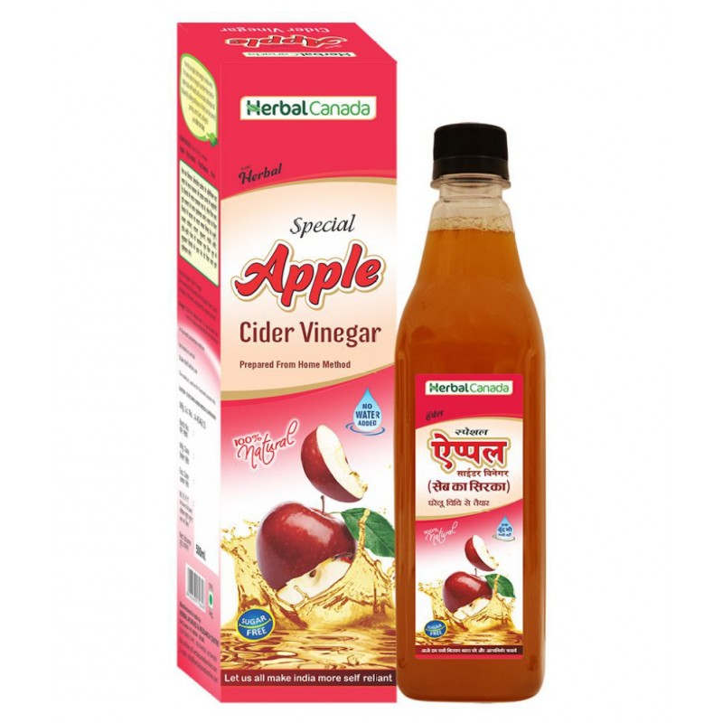 Herbal Canada Apple Cider Vinegar 500 ml Fruit Single Pack