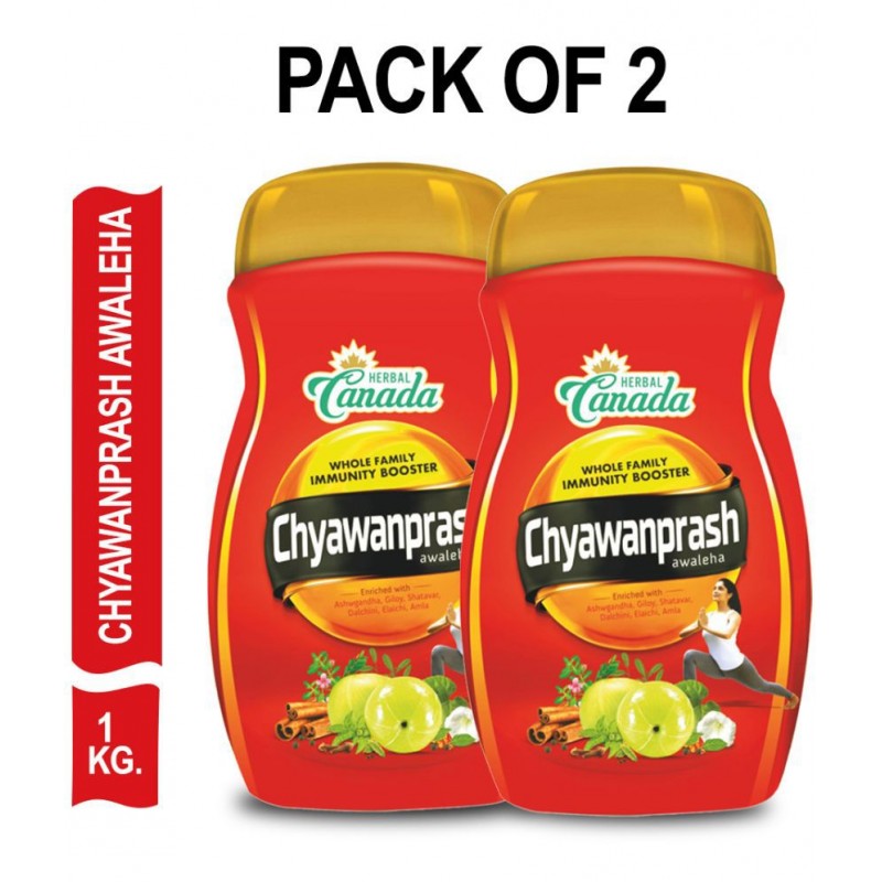 Herbal Canada Chyawanprash 1KG Build Strength&Stamina Paste 2000 gm Pack Of 2
