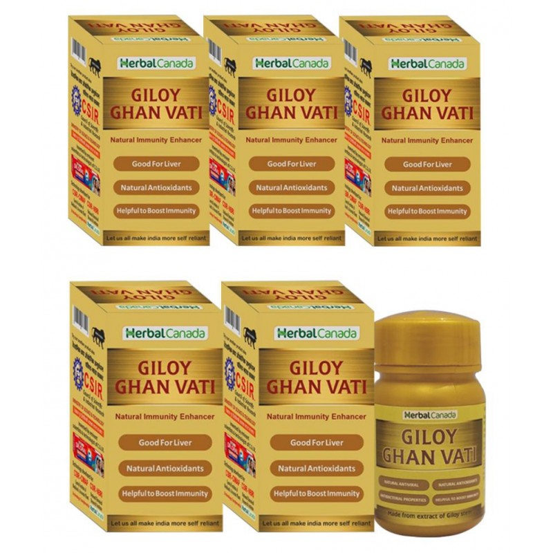 Herbal Canada Giloy Ghanvati Tablet 500 no.s Pack Of 5