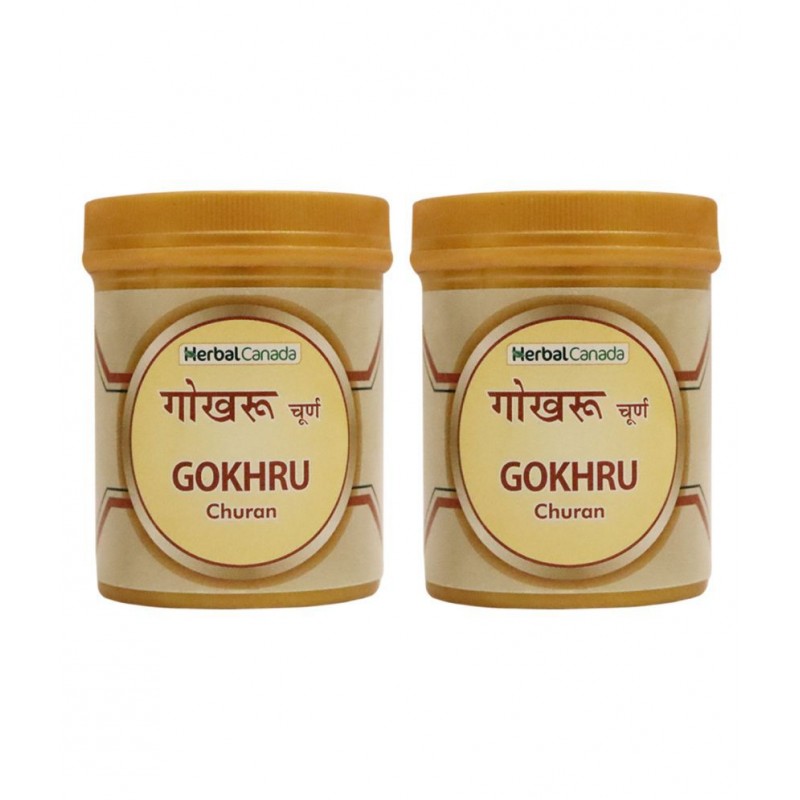 Herbal Canada Gokhru Powder (Churna) 100g (Pack Of 2) Powder 100 gm Pack Of 2
