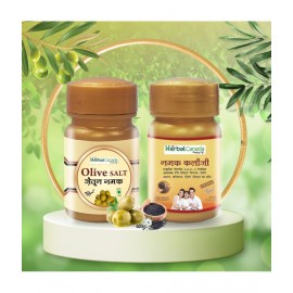 Herbal Canada Jaitun Namak + Kalonji Namak | Combo Powder 60 gm Pack Of 2