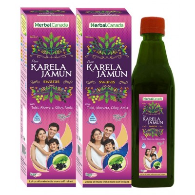 Herbal Canada Karela Jamun Liquid 1 l Pack Of 2