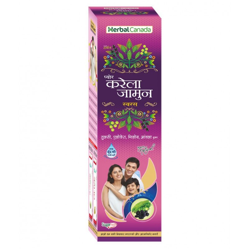 Herbal Canada Karela Jamun Liquid 500 ml Pack Of 2