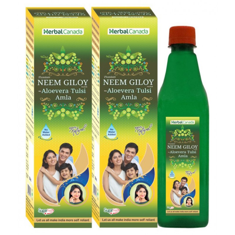 Herbal Canada Neem Giloy Liquid 1 l Pack Of 2