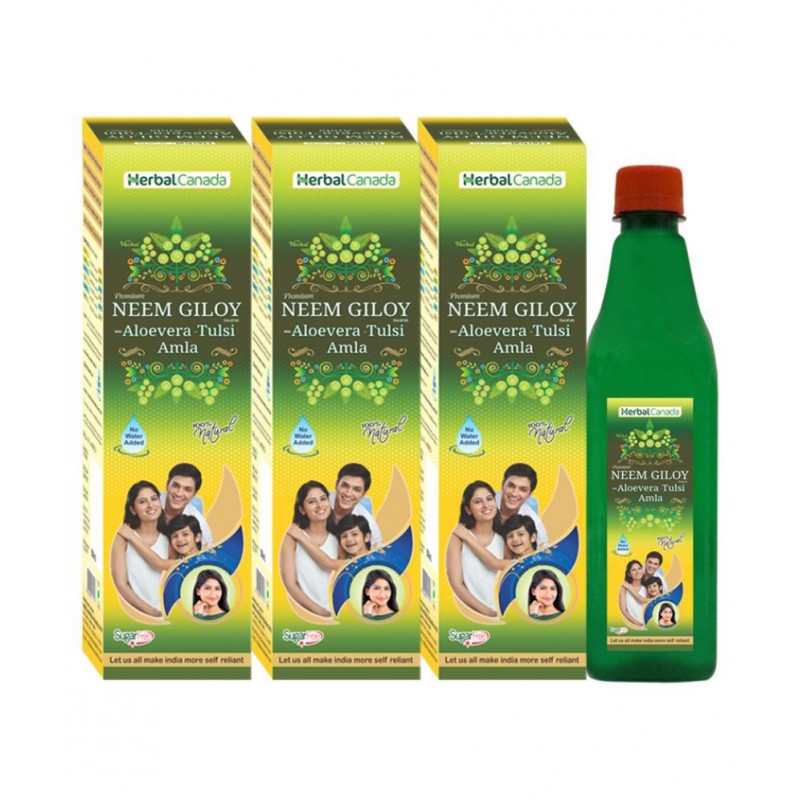 Herbal Canada Neem Giloy Liquid 1 l Pack of 3