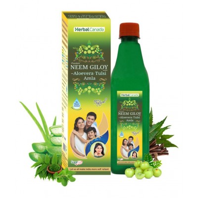 Herbal Canada Neem Giloy Liquid 500 ml Pack Of 5