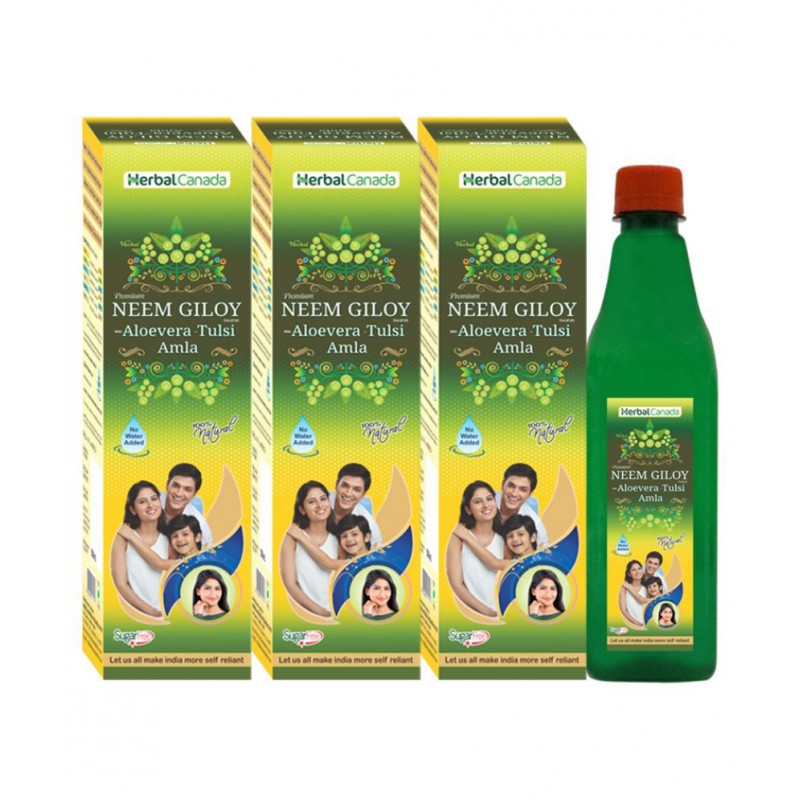 Herbal Canada Neem Giloy Liquid 500 ml Pack of 3