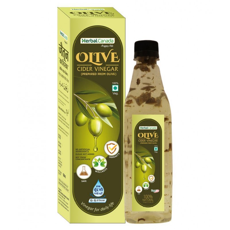 Herbal Canada Olive Vinegar Liquid 500 ml Pack Of 1