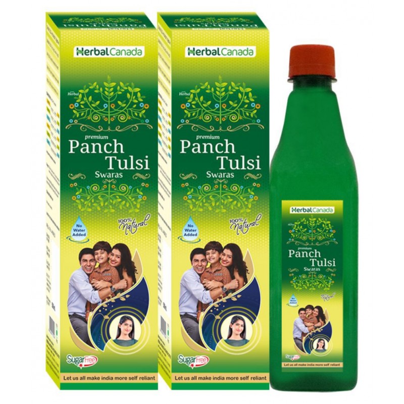 Herbal Canada Panch Tulsi Liquid 500 ml Pack Of 2