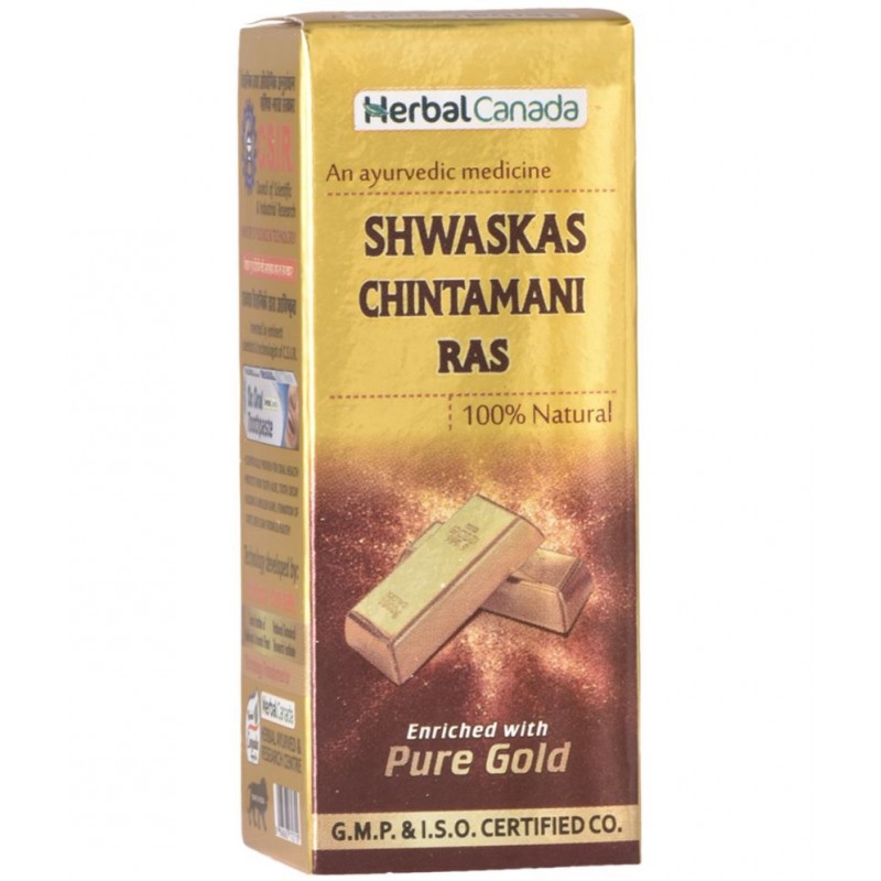 Herbal Canada Shwaskaschintamani Ras Gold Tablet 50 no.s Pack Of 1