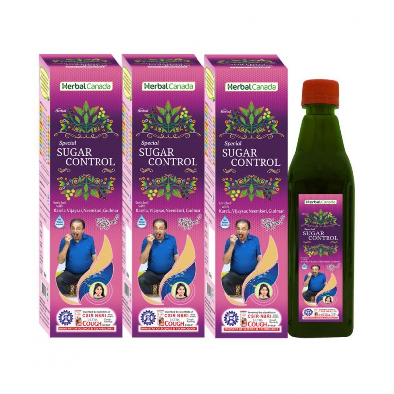 Herbal Canada Sugar Control Liquid 1 l Pack of 3