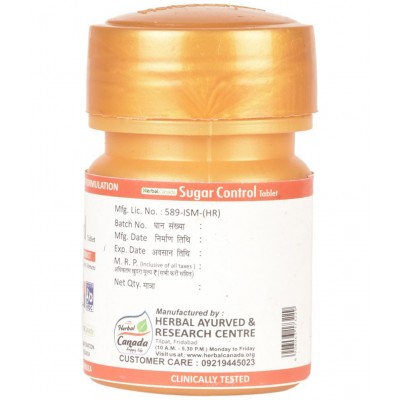 Herbal Canada Sugar Control Tablet 60 no.s