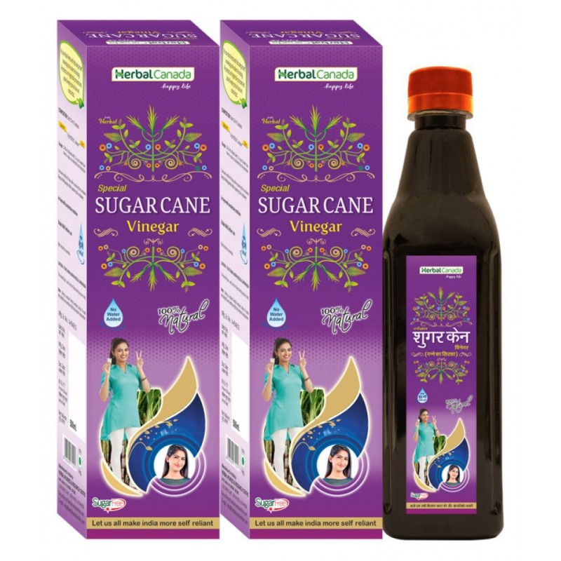 Herbal Canada Sugarcane Vinegarx2 Liquid 500 ml Pack Of 2