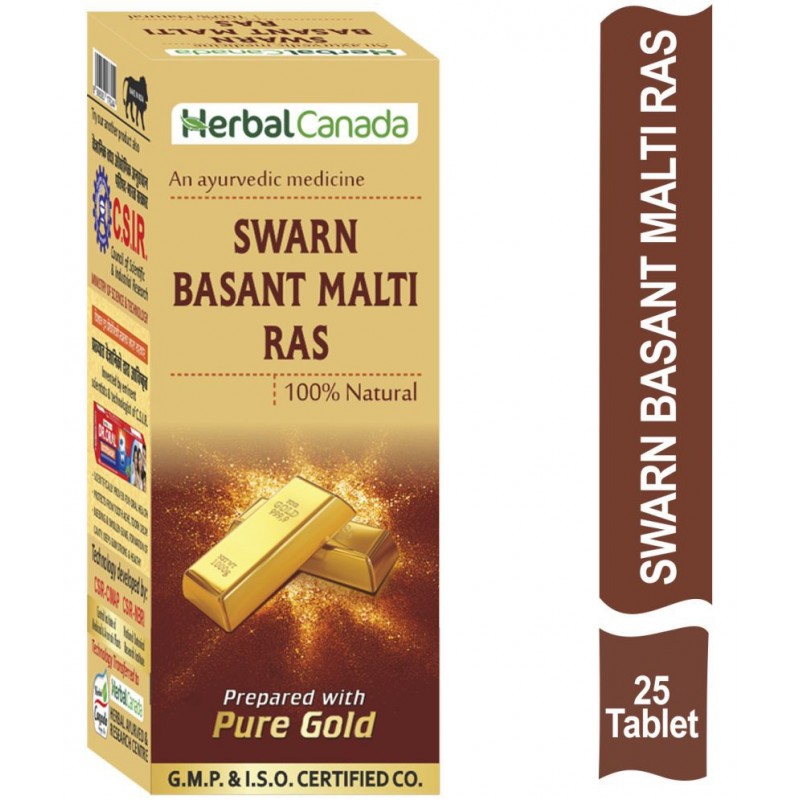 Herbal Canada Swarn Basant Malti Ras Tablet 25 no.s