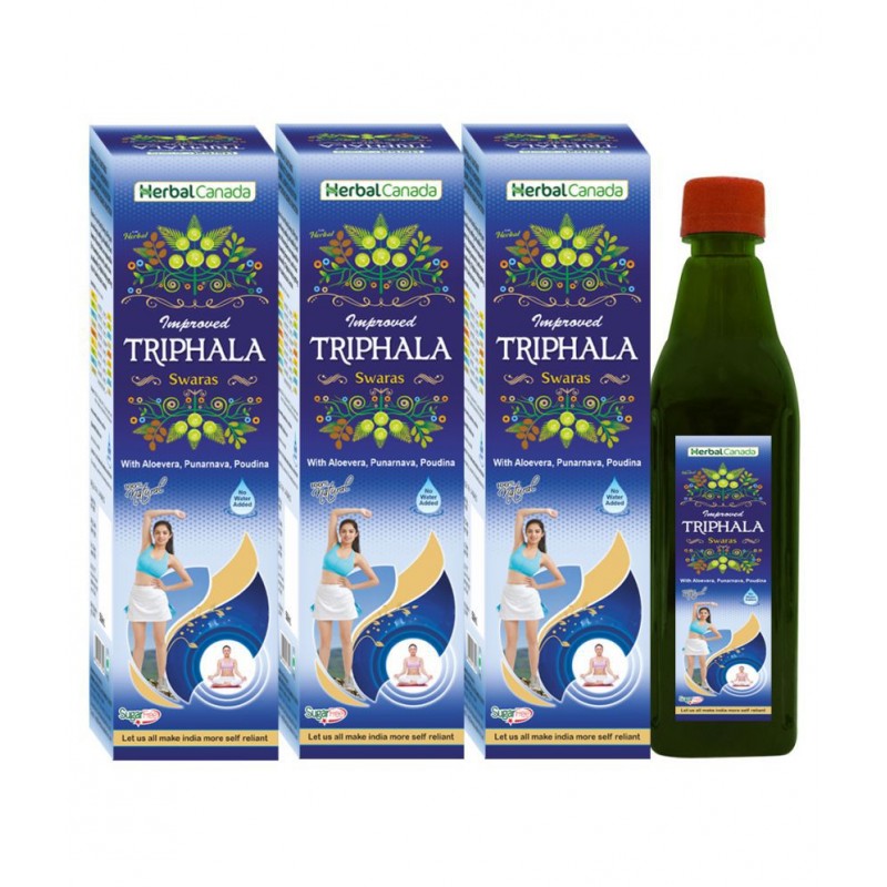 Herbal Canada Triphala Ras Liquid 500 ml Pack of 3