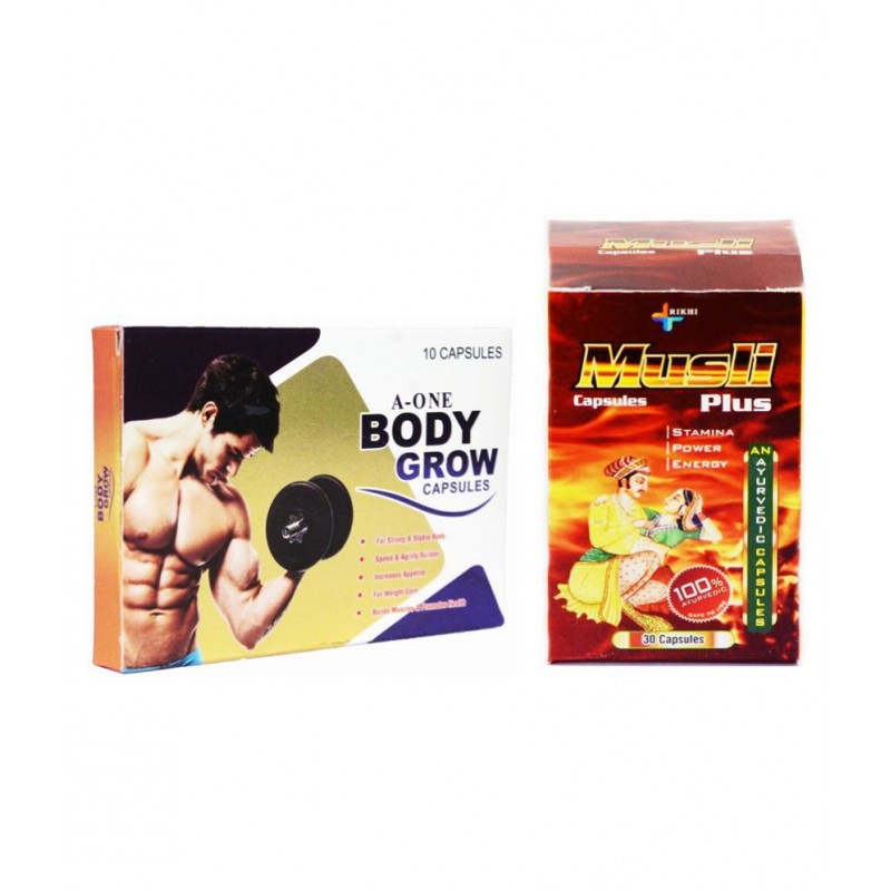 Herbal Care A One Body Grow 50 Capsule & Musli Plus Capsule 30 no.s