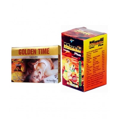 Herbal Care Musli Plus 30 Capsule & Golden Time Capsule 50 no.s