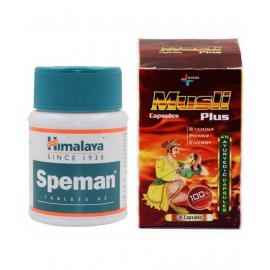 Herbal Care Musli Plus 30 Capsule & Himalaya Speman Tablet 60 no.s