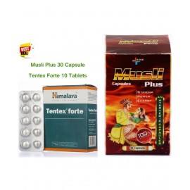 Herbal Care Musli Plus 30 Capsule & Tentex Forte Tablet 10 no.s
