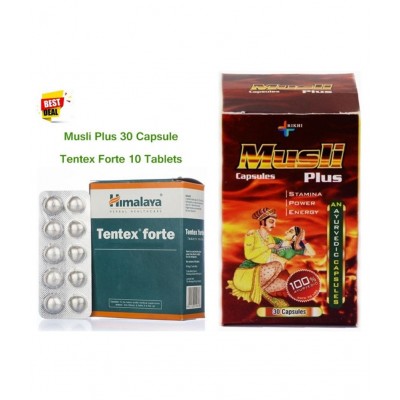 Herbal Care Musli plus 30 Capsule & Tentax Forte Capsule 10 no.s