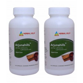 Herbal Hills Arjunahills - 120 (Pack of 2) Capsule 500 mg