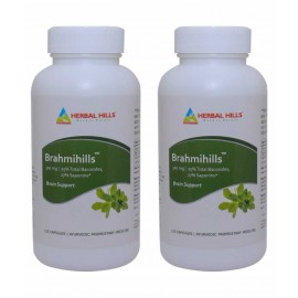 Herbal Hills Brahmihills - 120 (Pack of 2) Capsule 300 mg