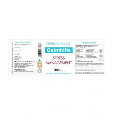 Herbal Hills Calmhills Stress Managemnet Capsule 30 no.s Pack Of 1