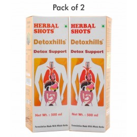 Herbal Hills Detoxhills Herbal Shots Liquid 500 ml Pack Of 2