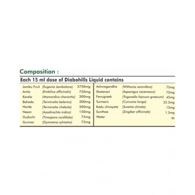 Herbal Hills Diabohills Herbal Shots Liquid 500 ml Pack Of 2