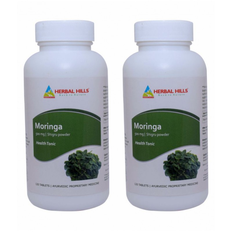 Herbal Hills Moringa 120 (Pack of 2) Tablet 500 mg